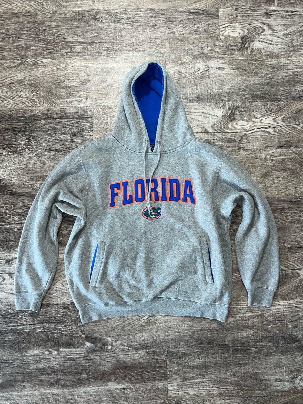 Champs Sports Vintage Gray Florida Gators Heavyweight Hoodie Men’s Size Large